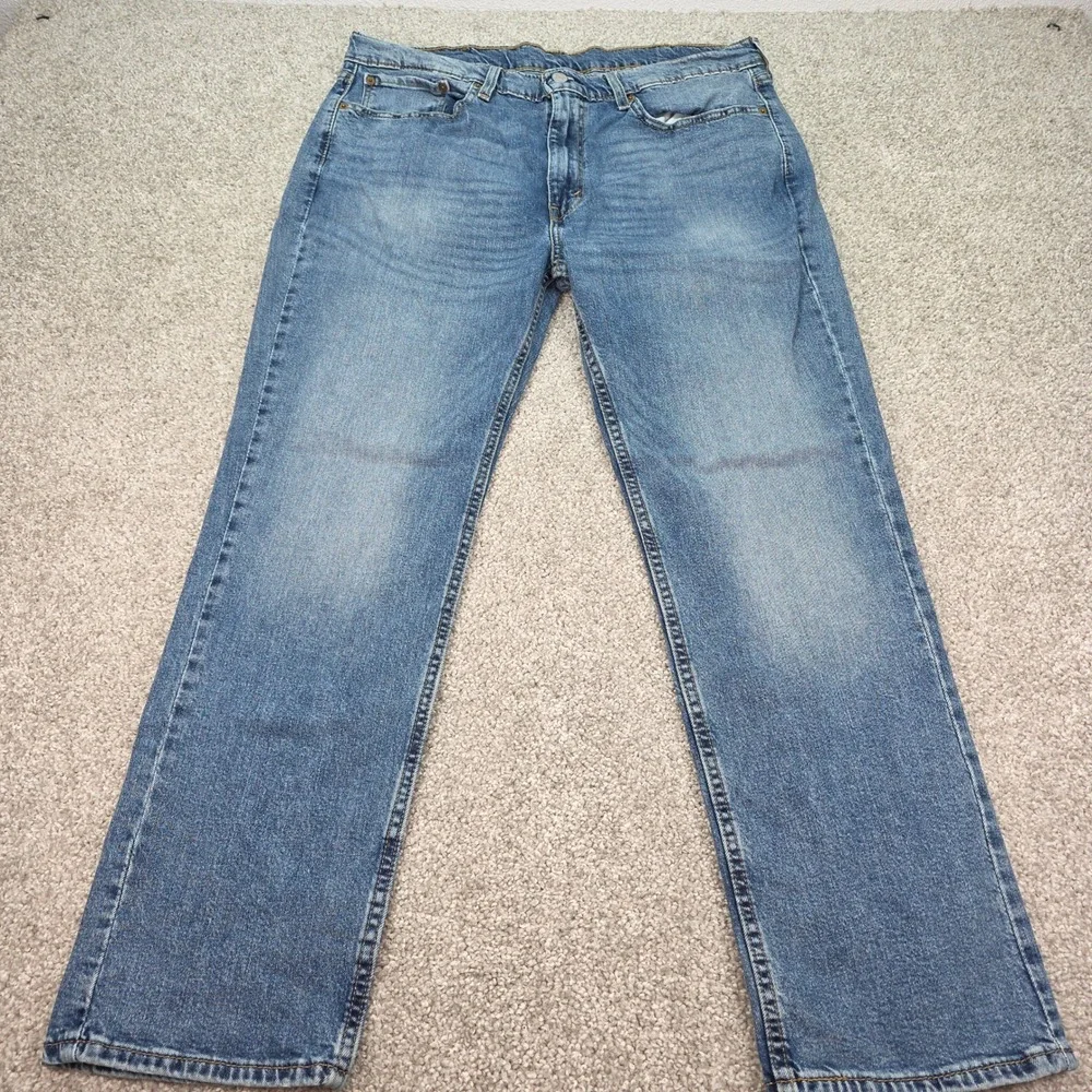 Levis 514 Straight‎ Fit Jeans Mens 38x30 Medium Wash Blue Denim Pants